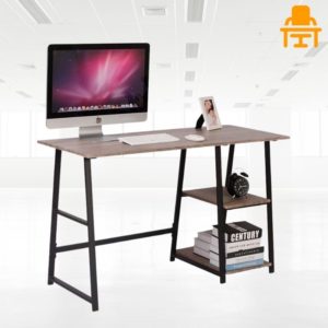 Bureau pour le télétravail à étagères